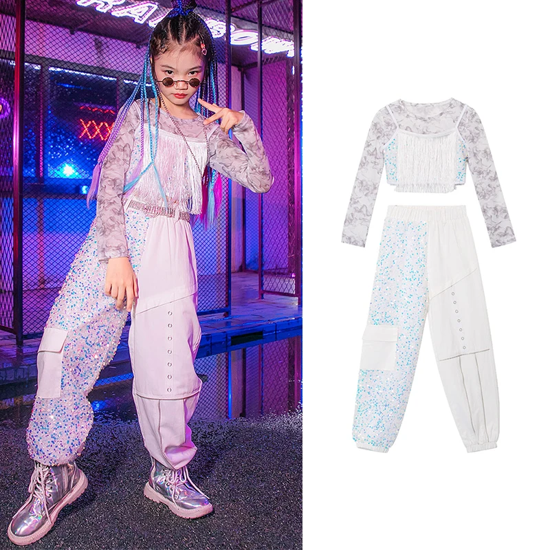 Fringe Hip-Hop Dancewear Sequins Girl Sets Cheerleader Uniform Jazz Dancer Outfit Performance Costume Festival Clothing DL8381
Fringe Hip-Hop Dancewear Sequins Girl Sets Cheerleader Uniform Jazz Dancer Outfit Performance Costume Festival Clothing DL8381