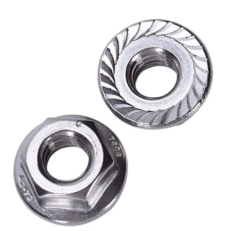New 200 Pcs 304 Stainless Steel Serrated Flange Metric Hex Lock Nuts M6
New 200 Pcs 304 Stainless Steel Serrated Flange Metric Hex Lock Nuts M6