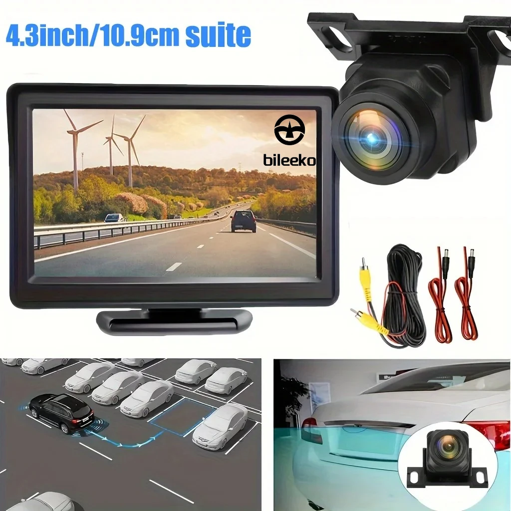 Bileeko 4.3" HD LCD Rearview Camera Kit - Backup System for Reversing & Parking
Bileeko 4.3" HD LCD Rearview Camera Kit - Backup System for Reversing & Parking