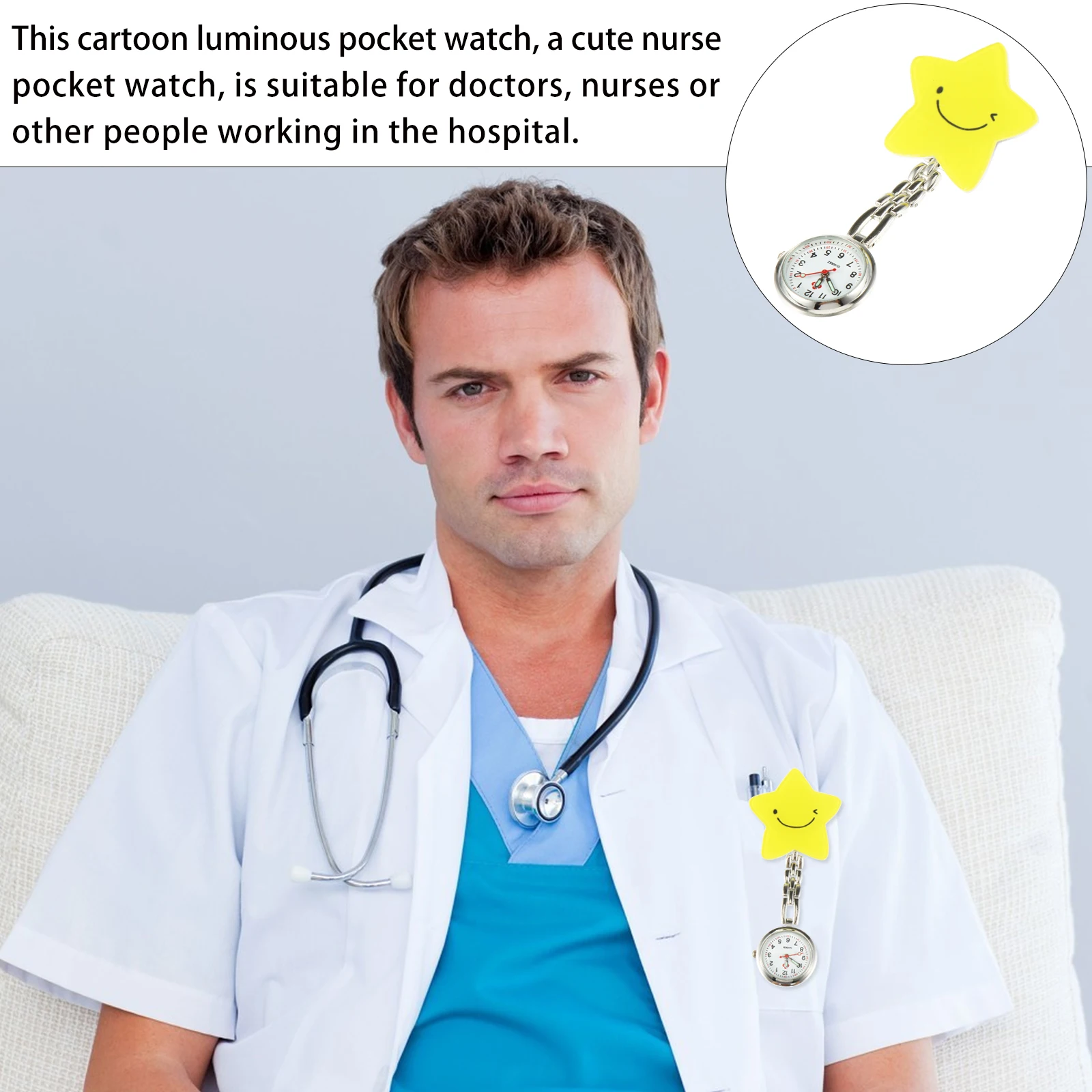 Nurse Watch Watches for Women Pocket Watch Men Medical Students Luminous Quartz Clip Yellow Nursing Practical Gifts
Nurse Watch Watches for Women Pocket Watch Men Medical Students Luminous Quartz Clip Yellow Nursing Practical Gifts