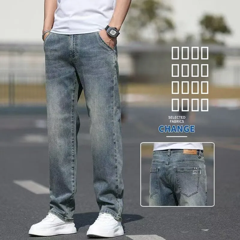 Retro American Denim Jeans Men's Autumn 2025 New Trendy Brand Washed Elastic Loose Straight Leg Long Pants Youth Fashion
Retro American Denim Jeans Men's Autumn 2025 New Trendy Brand Washed Elastic Loose Straight Leg Long Pants Youth Fashion