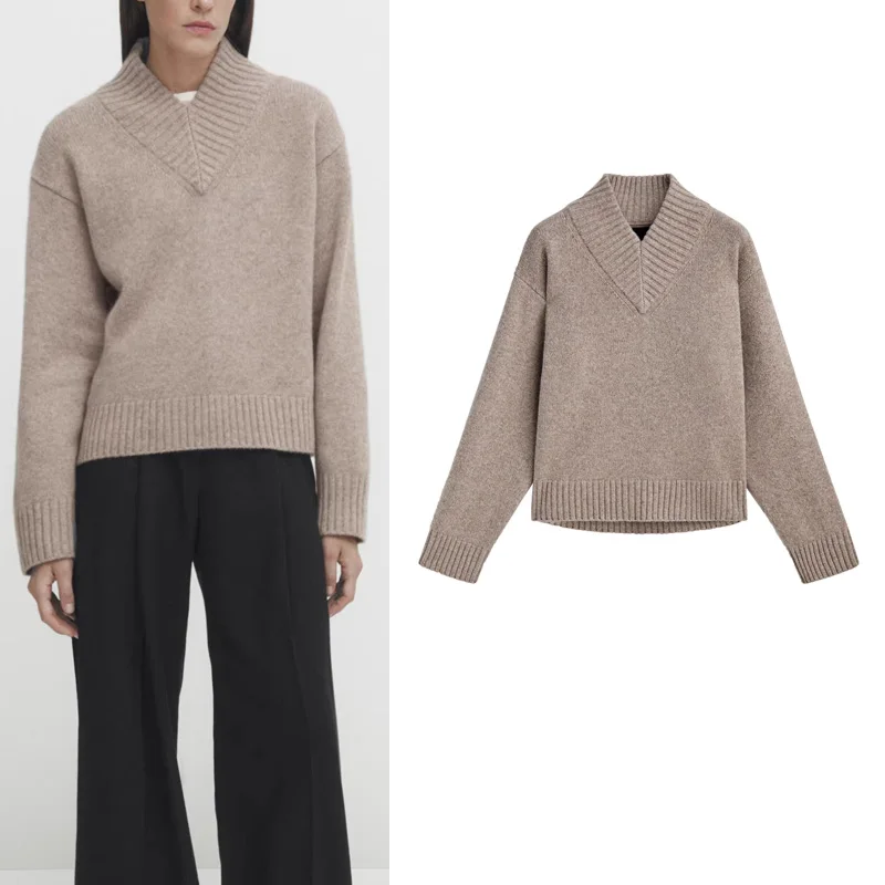 Мягкий уютный свитер базового слоя, простой свитер для поездок на работу, V-Ne, свободный трикотаж, полиэфирное волокно, длинный све, обычная длина
Мягкий уютный свитер базового слоя, простой свитер для поездок на работу, V-Ne, свободный трикотаж, полиэфирное волокно, длинный све, обычная длина