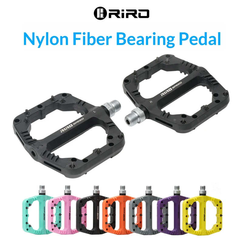 RIRO Nylon Fiber Bicycle Pedals Anti-slip Sealed Bearing MTB Platform Pedal 9/16" for Mountain Bike BMX Cycling Accessories
RIRO Nylon Fiber Bicycle Pedals Anti-slip Sealed Bearing MTB Platform Pedal 9/16" for Mountain Bike BMX Cycling Accessories