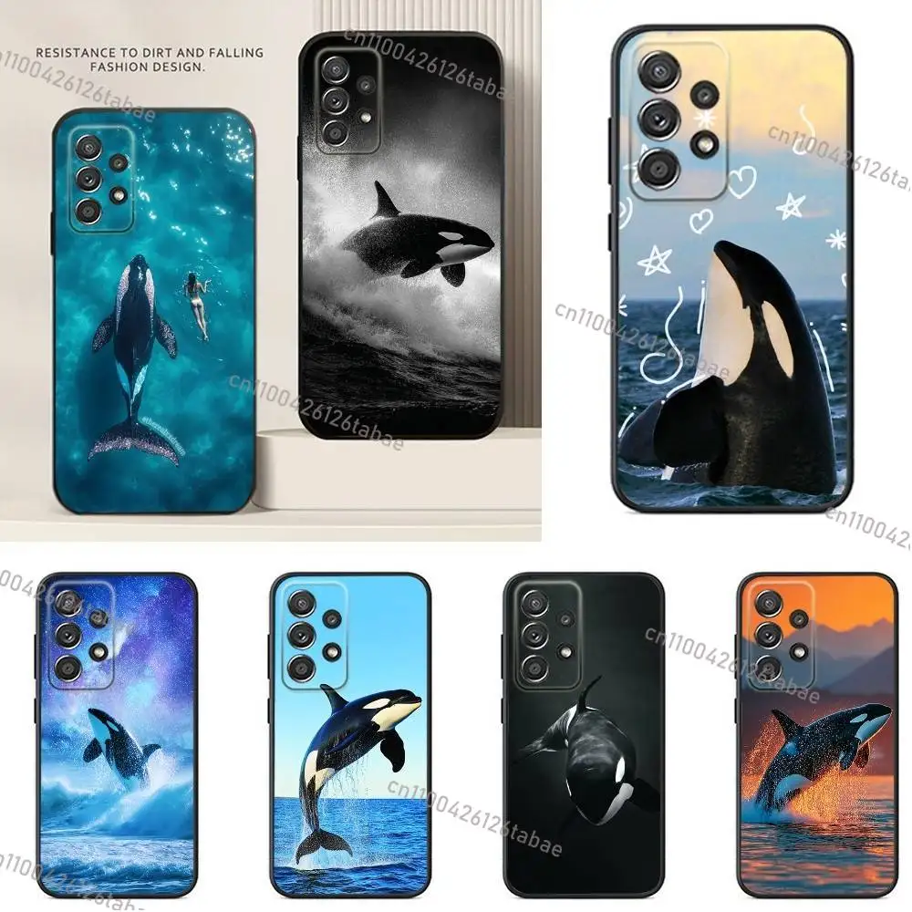 Killer Whale Orca Phone Case For Samsung S24,21,22,23,30,Ultra,20,Plus,Note,10,9,Black soft silicone case
Killer Whale Orca Phone Case For Samsung S24,21,22,23,30,Ultra,20,Plus,Note,10,9,Black soft silicone case