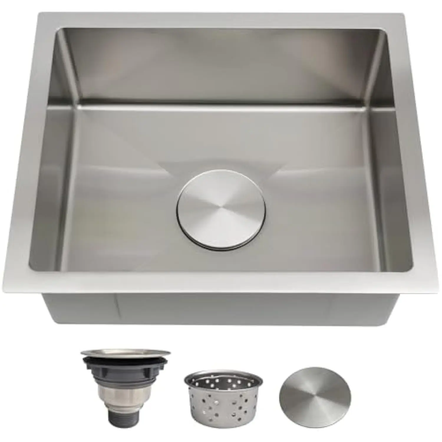 15X18 Inch Bar Sink Undermount – 18 Gauge Stainless Steel Small Kitchen Sink, 15X18X7 Small Bar Sink, Single Bowl Wet Bar Sin
15X18 Inch Bar Sink Undermount – 18 Gauge Stainless Steel Small Kitchen Sink, 15X18X7 Small Bar Sink, Single Bowl Wet Bar Sin