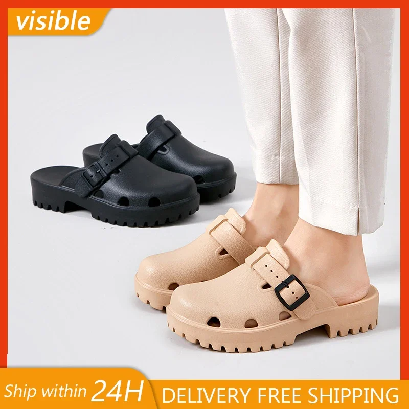 Fashion EVA Outdoor Beach Sandals Summer Women Hole Shoes Casual Light Thick Sole Soft Cloud Slippers
Fashion EVA Outdoor Beach Sandals Summer Women Hole Shoes Casual Light Thick Sole Soft Cloud Slippers