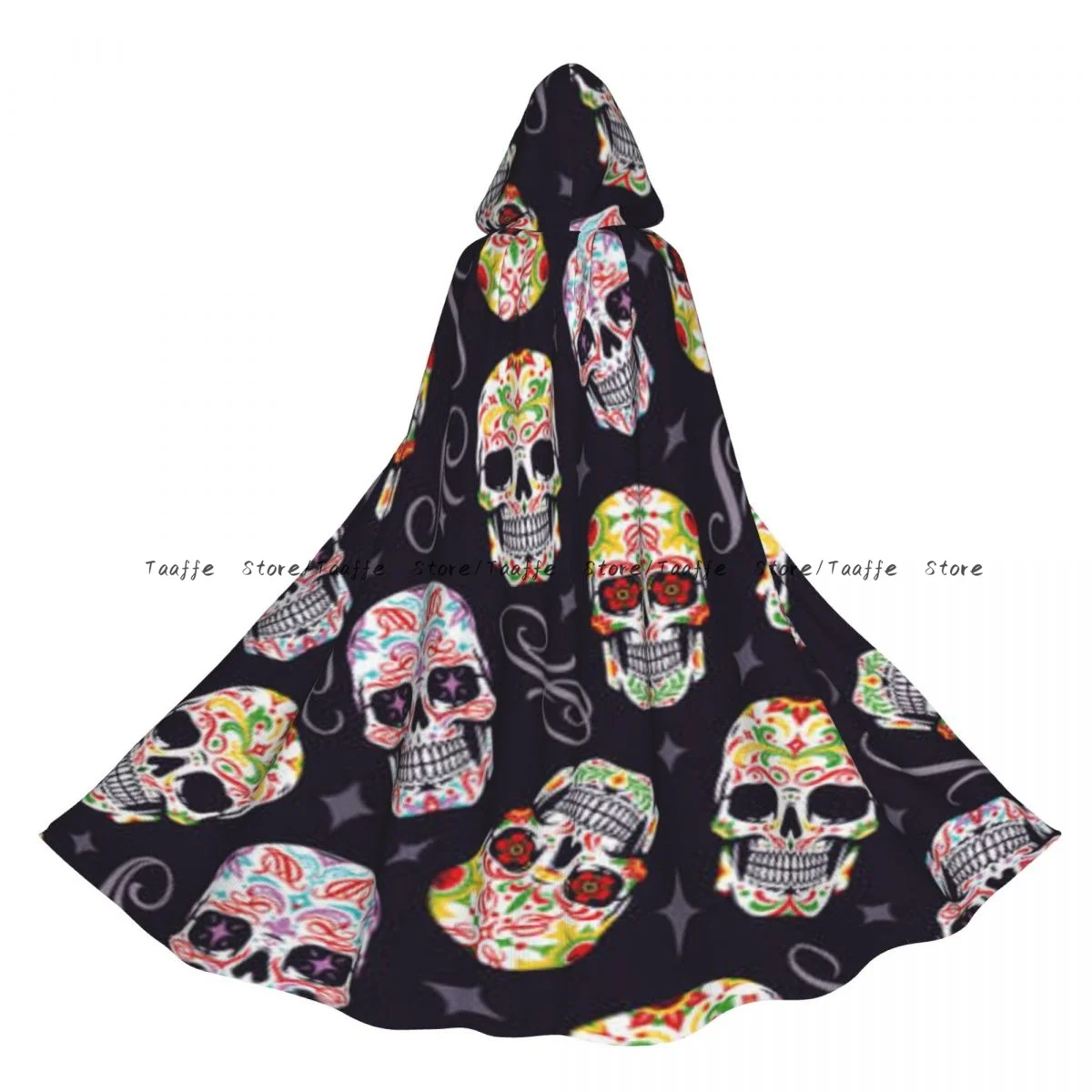 Длинный халат ведьмы с капюшоном, красочный плащ с сахарным черепом на Хэллоуин, костюмы для косплея для взрослых
Длинный халат ведьмы с капюшоном, красочный плащ с сахарным черепом на Хэллоуин, костюмы для косплея для взрослых