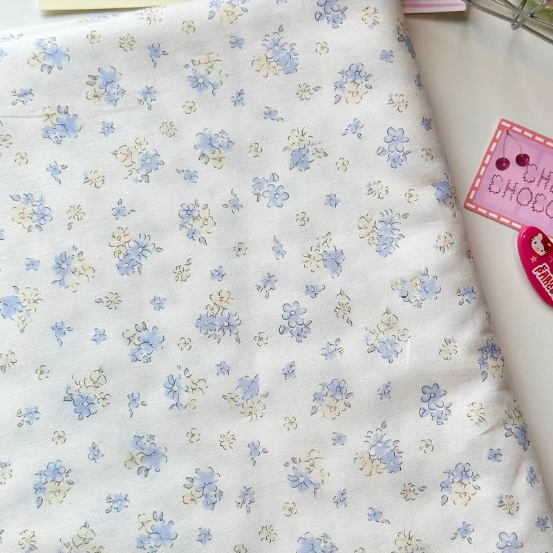 145cm*50cm Blue Floral Pure Cotton Fabric Suitable For Handmade DIY Baby Clothes Hairbands Bags Dresses Clothing Fabrics
145cm*50cm Blue Floral Pure Cotton Fabric Suitable For Handmade DIY Baby Clothes Hairbands Bags Dresses Clothing Fabrics