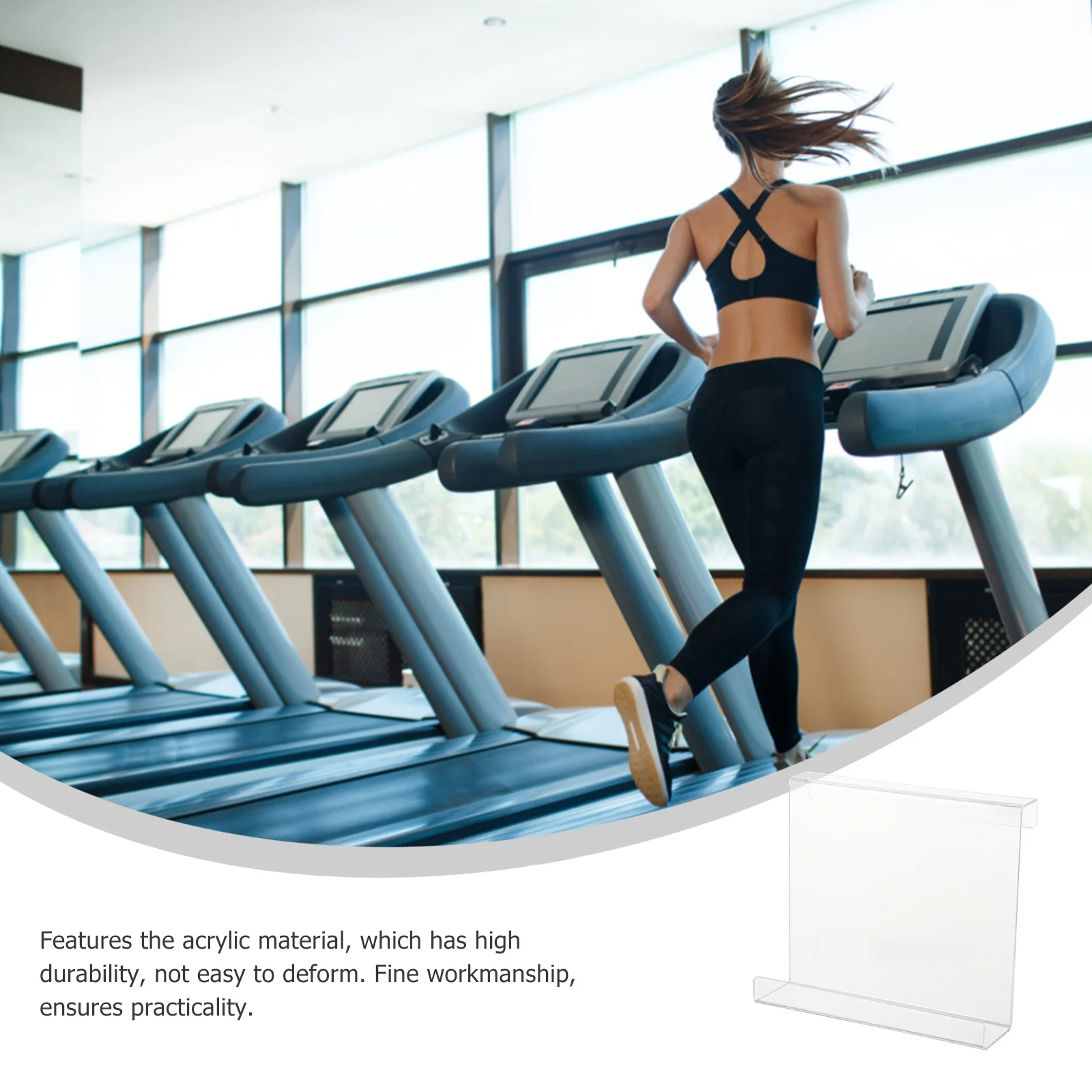 Treadmill Book Holder Acrylic Transparent for Tablet Magazine E-Book Reader Exercise Running Machine Reading Rack Stand
Treadmill Book Holder Acrylic Transparent for Tablet Magazine E-Book Reader Exercise Running Machine Reading Rack Stand