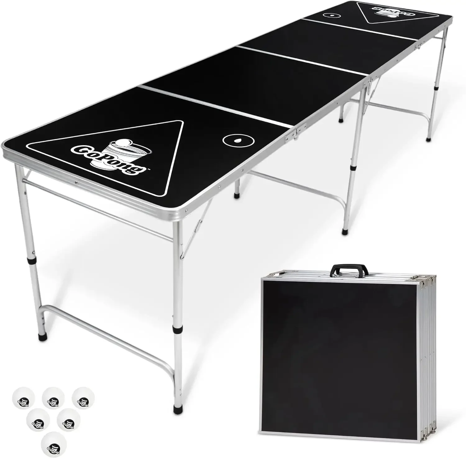 8 Foot Portable Beer Pong / Tailgate Tables (Black, Football, American Flag, or Custom Dry Erase)
8 Foot Portable Beer Pong / Tailgate Tables (Black, Football, American Flag, or Custom Dry Erase)