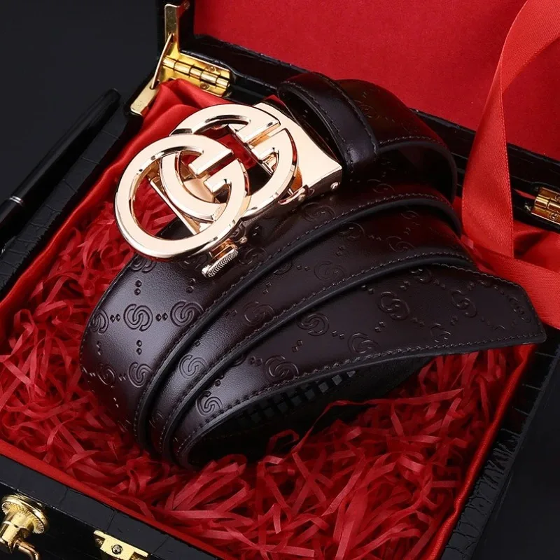 High-end Men's Leather Automatic Buckle Cowhide Suit Belt and Denim Belt in European and American Style Are Versatile
High-end Men's Leather Automatic Buckle Cowhide Suit Belt and Denim Belt in European and American Style Are Versatile
