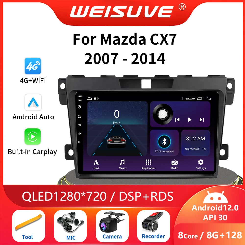 2 Din Android Car Radio Multimedia Video Player Navigation GPS Carplay For Mazda CX7 CX-7 2007-2014 Head Unit DSP Wifi Autoradio
2 Din Android Car Radio Multimedia Video Player Navigation GPS Carplay For Mazda CX7 CX-7 2007-2014 Head Unit DSP Wifi Autoradio