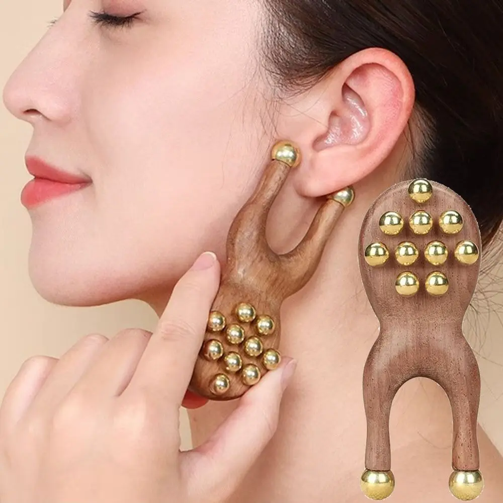 12 Copper Beads Guasha Face Massager Tool Antistatic Wooden Handle Face Manual Massager Frog Shape Handheld Wood Gua Sha Tool
12 Copper Beads Guasha Face Massager Tool Antistatic Wooden Handle Face Manual Massager Frog Shape Handheld Wood Gua Sha Tool