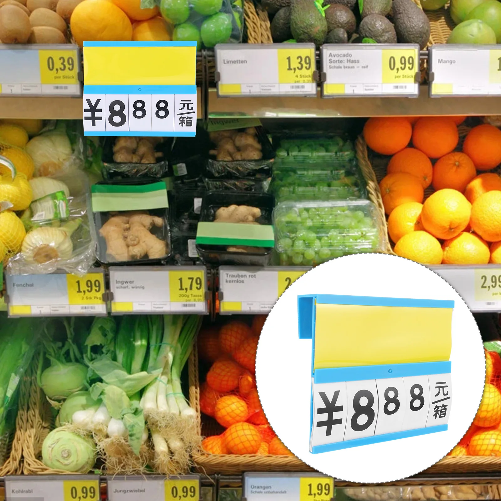 4pcs Price Tag Plastic Bracket Erasable Supermarket Hanging Tags Fruit Vegetable Display Signs Safe Practical Adjust
4pcs Price Tag Plastic Bracket Erasable Supermarket Hanging Tags Fruit Vegetable Display Signs Safe Practical Adjust