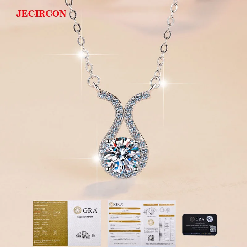 JECIRCON 1 карат муассанит PT950 позолоченное ожерелье для женщин модная подвеска «рыбий хвост» на ключицу цепочка из стерлингового серебра 925 пробы
JECIRCON 1 карат муассанит PT950 позолоченное ожерелье для женщин модная подвеска «рыбий хвост» на ключицу цепочка из стерлингового серебра 925 пробы