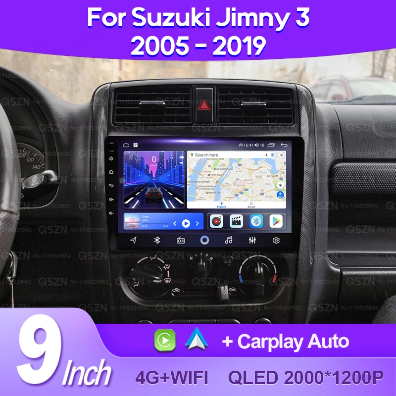 QSZN для Suzuki Jimny 3 2005 2007-2019 Android 13 Автомобильный радиоприемник Мультимедийный видеоплеер GPS 4G CarPlay Автоматический головное устройство Навигация
QSZN для Suzuki Jimny 3 2005 2007-2019 Android 13 Автомобильный радиоприемник Мультимедийный видеоплеер GPS 4G CarPlay Автоматический головное устройство Навигация