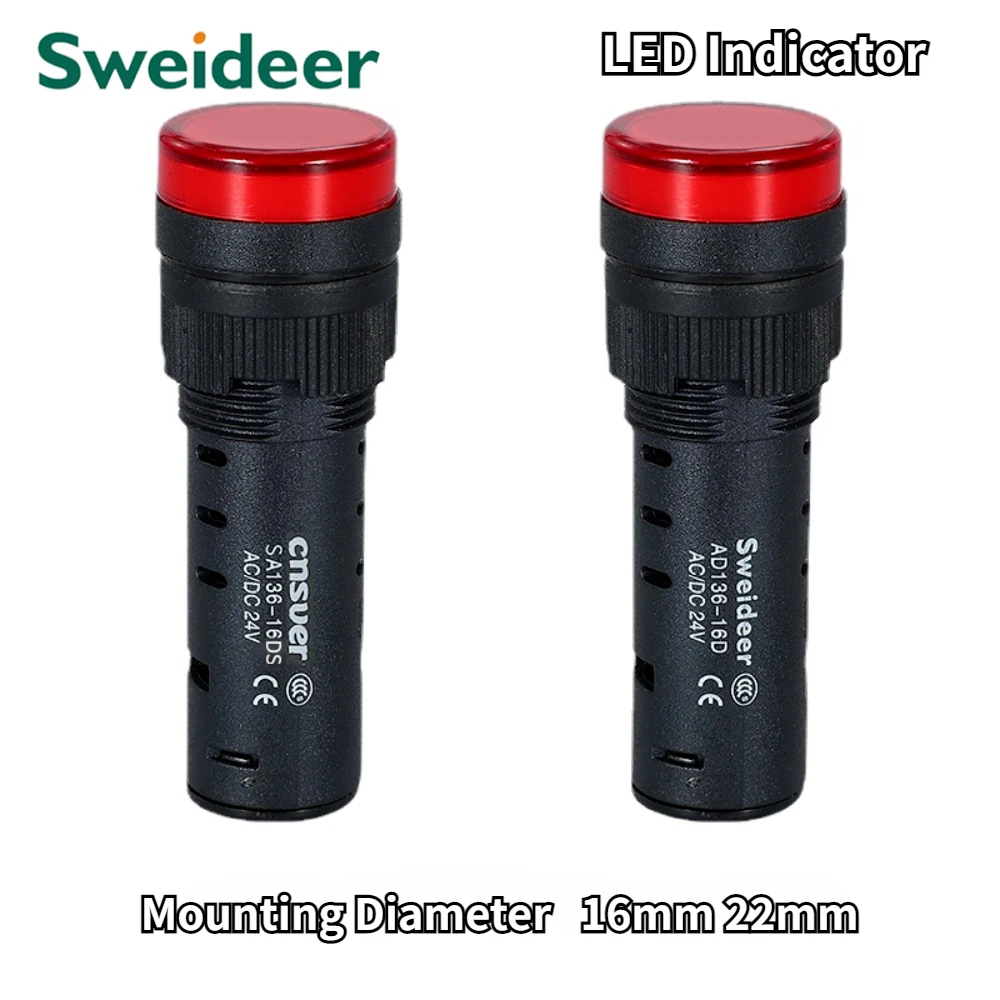 Signal Lamp LED Indicator Light 12v 24v 220v 380v Red Green Yellow Blue Signal Light 16mm 22mm Signal Lamp Plastic
Signal Lamp LED Indicator Light 12v 24v 220v 380v Red Green Yellow Blue Signal Light 16mm 22mm Signal Lamp Plastic