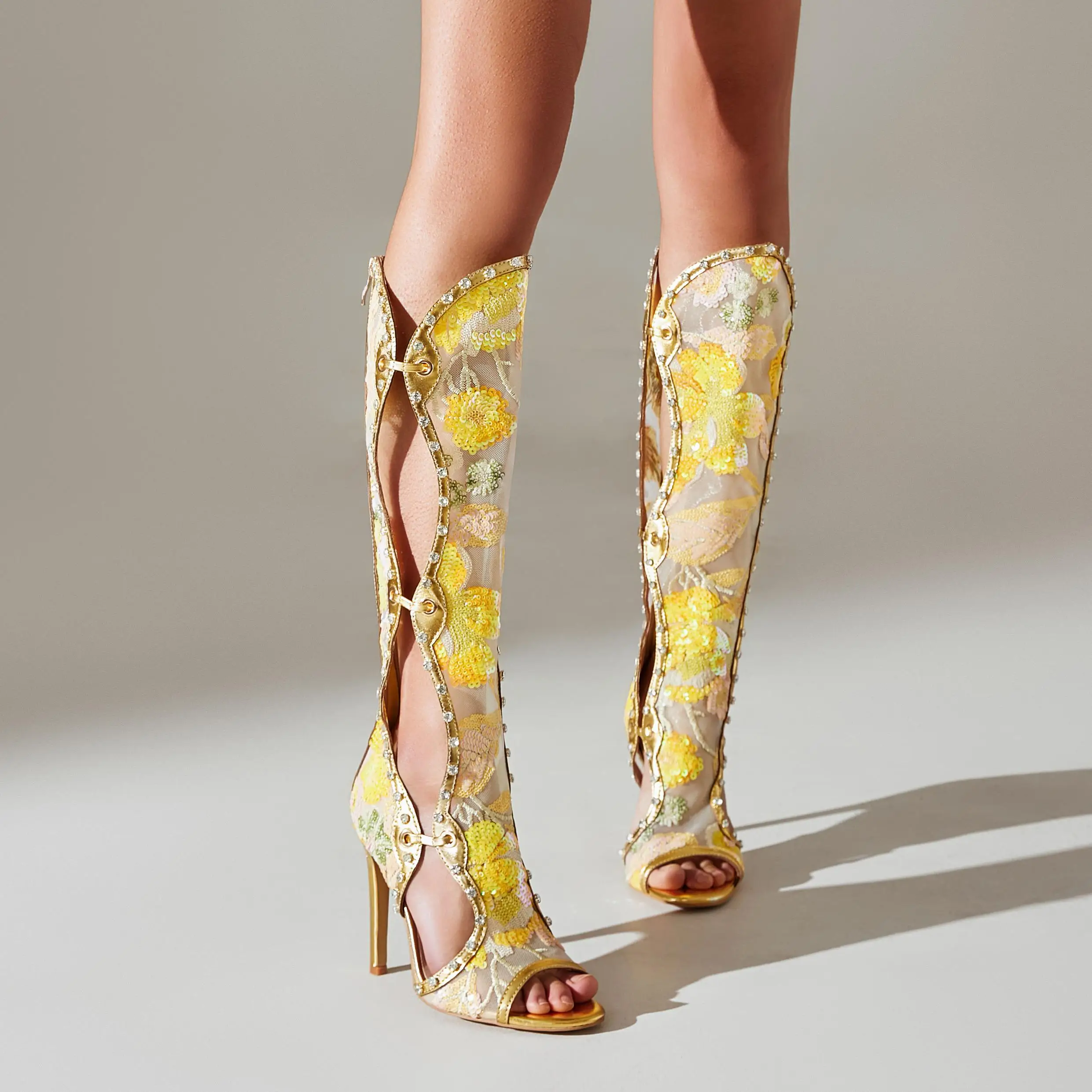 11cm Women Nightclub Party Boots Hollow Out Handmade Knee High Dance Show Boots
11cm Women Nightclub Party Boots Hollow Out Handmade Knee High Dance Show Boots