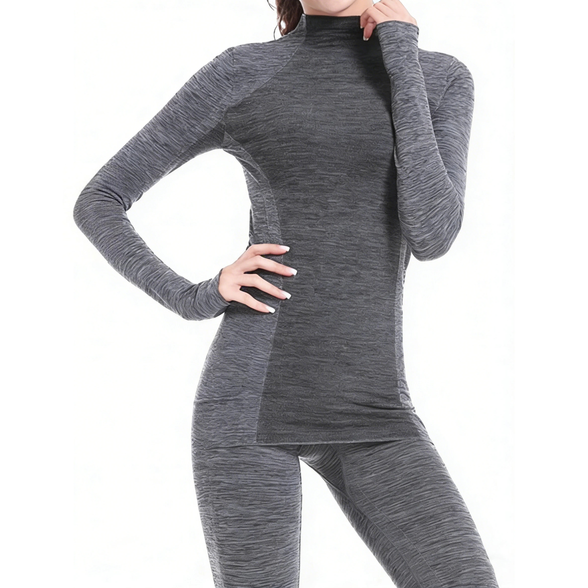 Women's underwear thermal clothing Sports yoga suit matching set ladies lingeries set Long term warm peach
Women's underwear thermal clothing Sports yoga suit matching set ladies lingeries set Long term warm peach