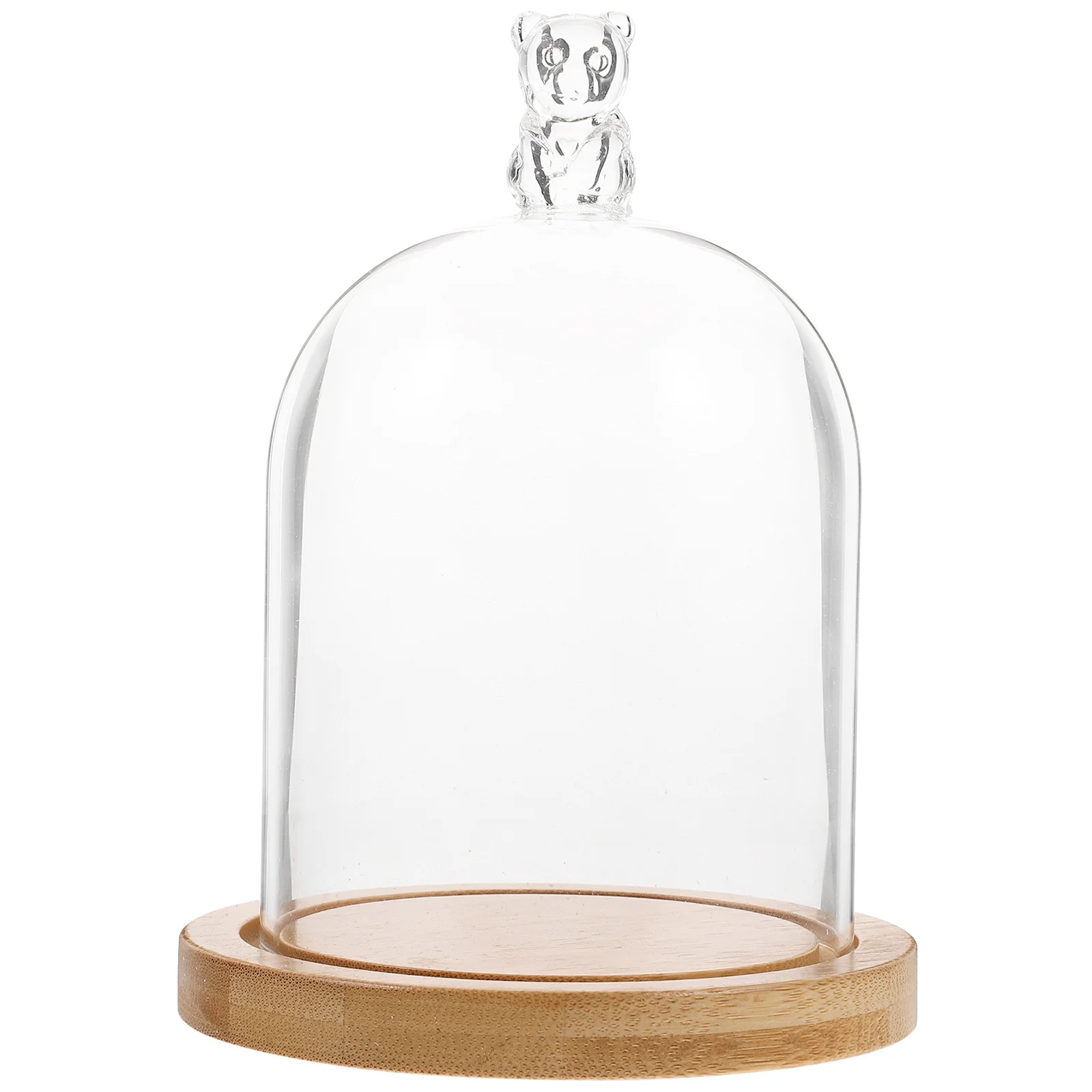 Transparent Glass Cover Bear Dome Flower Display DIY Craft Portable with Wood Base Anti-Slip Bottom Flower Glass Cover
Transparent Glass Cover Bear Dome Flower Display DIY Craft Portable with Wood Base Anti-Slip Bottom Flower Glass Cover