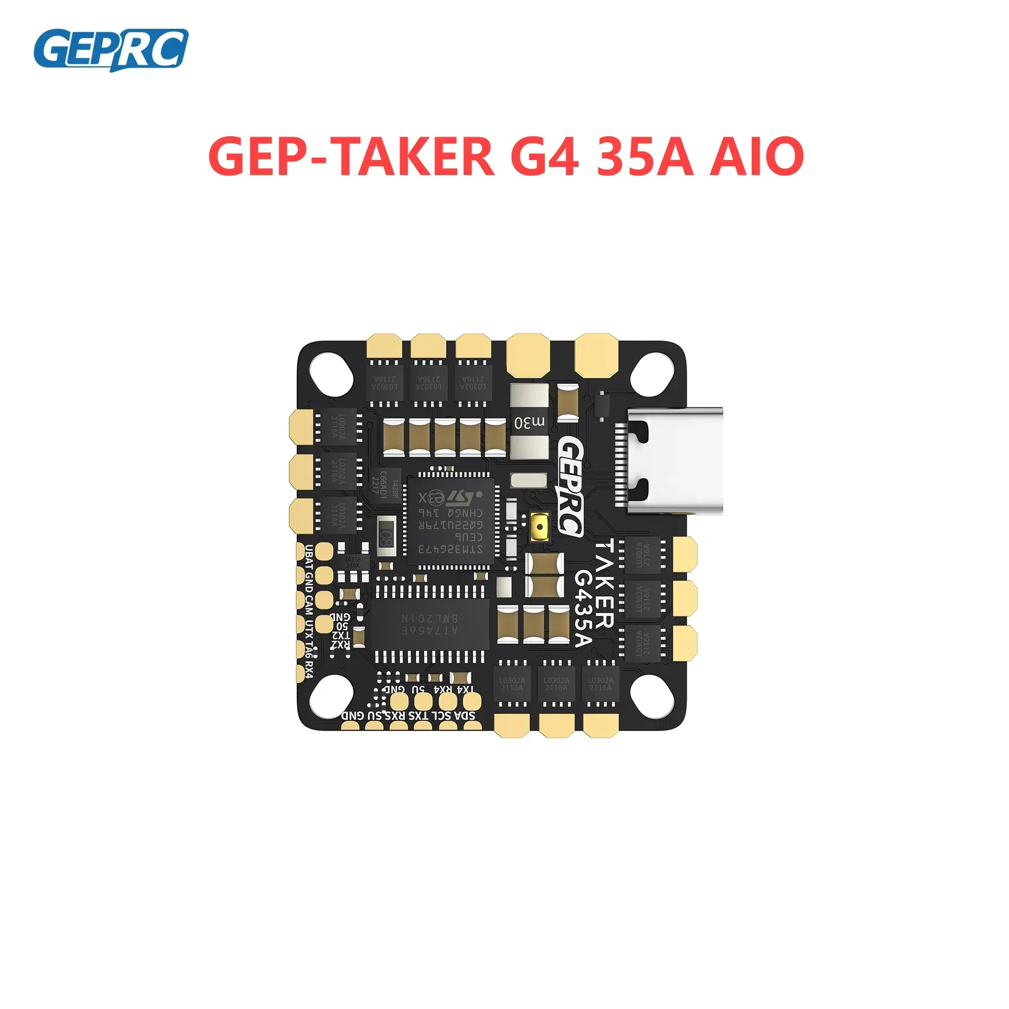 GEPRC GEP-TAKER G4 35A AIO G473 Main Control 170MHz 2~4S Transmitter Flight Control System RC FPV Racing Drone
GEPRC GEP-TAKER G4 35A AIO G473 Main Control 170MHz 2~4S Transmitter Flight Control System RC FPV Racing Drone