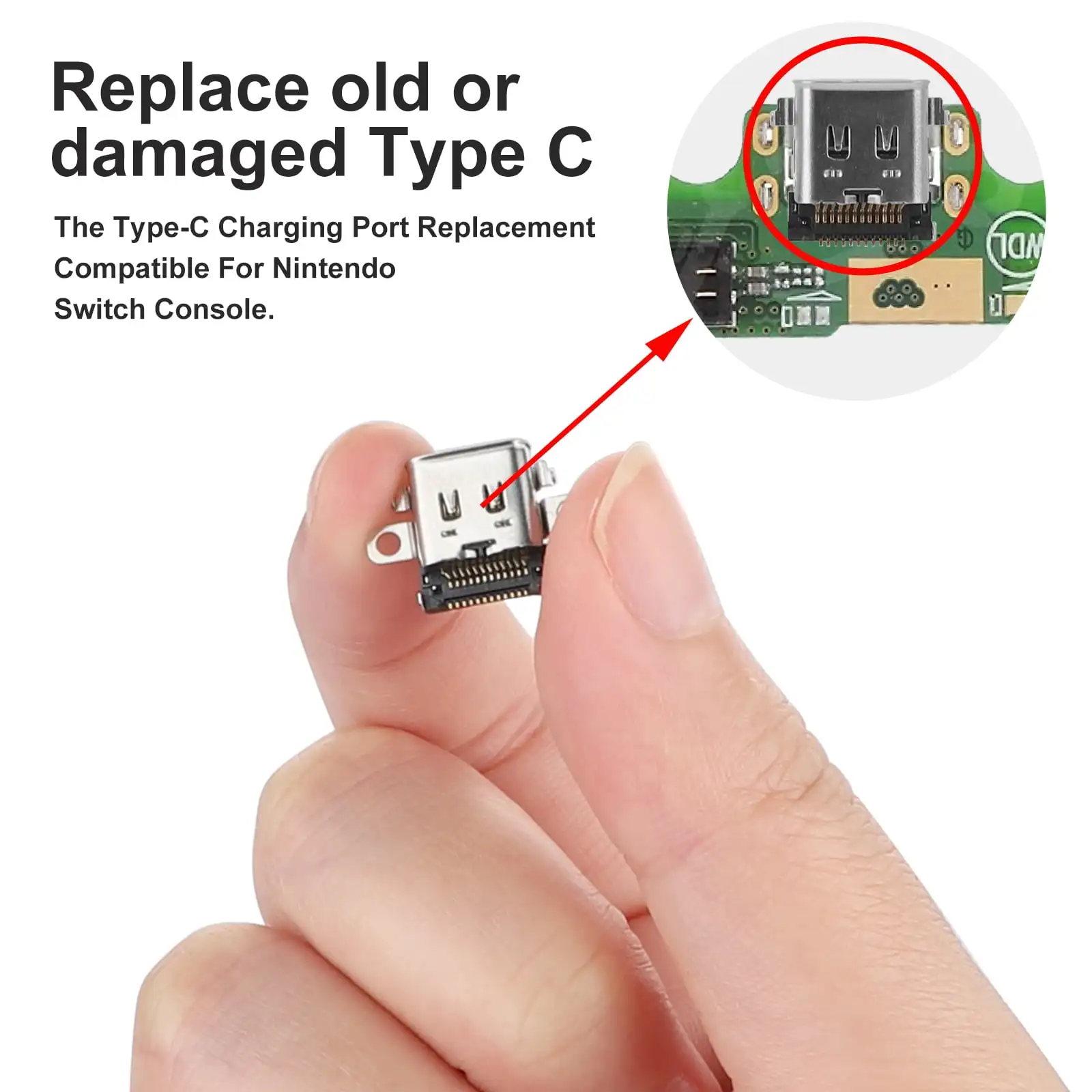 10PCS For Nintendo Switch USB Type C Charging Port Connector Socket Charger Component Replacement Parts
10PCS For Nintendo Switch USB Type C Charging Port Connector Socket Charger Component Replacement Parts