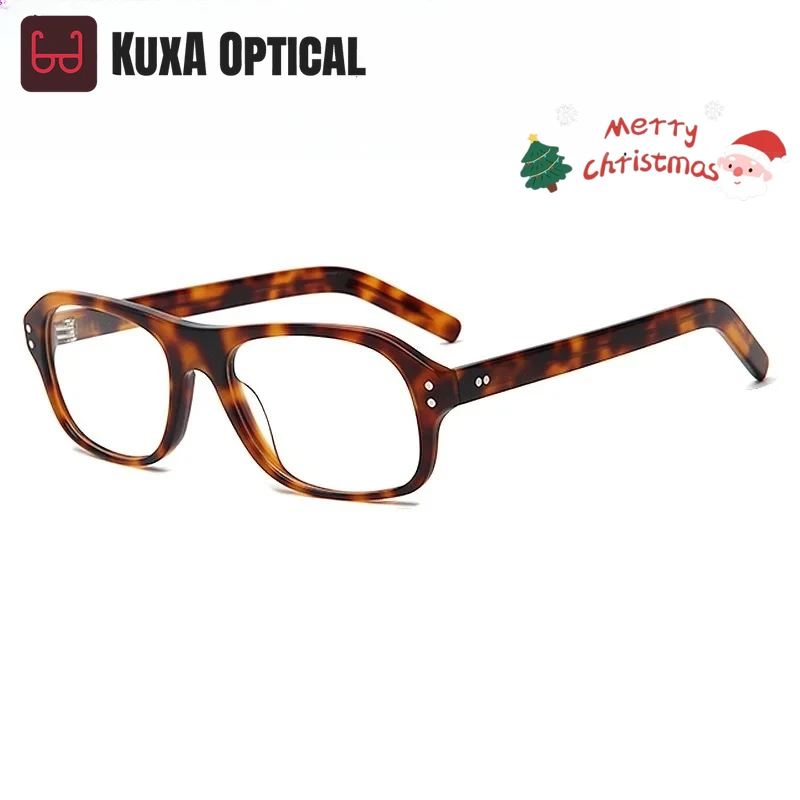 KUXA Vintage Acetate Tortoise Glasses With Prescription Lenses Myopia Reading Progressive Eyewear Anti-Reflection Square Optical
KUXA Vintage Acetate Tortoise Glasses With Prescription Lenses Myopia Reading Progressive Eyewear Anti-Reflection Square Optical