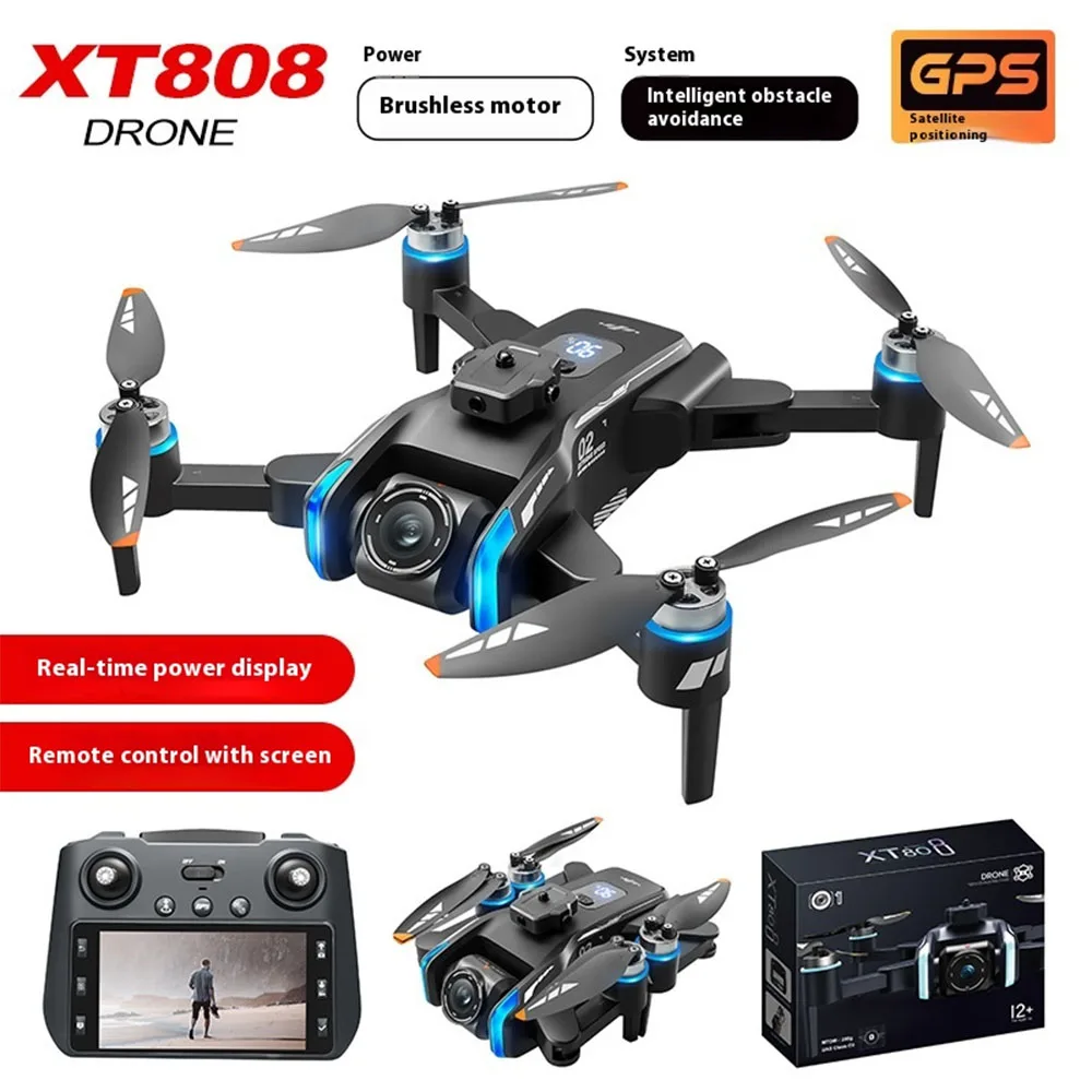 2025 NEW XT808 RC 4.5-Inch Large Screen Control Drones 8K HD Dual Cameras Brushless Obstacle Avoidances Foldable Quadcoptes Toys
2025 NEW XT808 RC 4.5-Inch Large Screen Control Drones 8K HD Dual Cameras Brushless Obstacle Avoidances Foldable Quadcoptes Toys