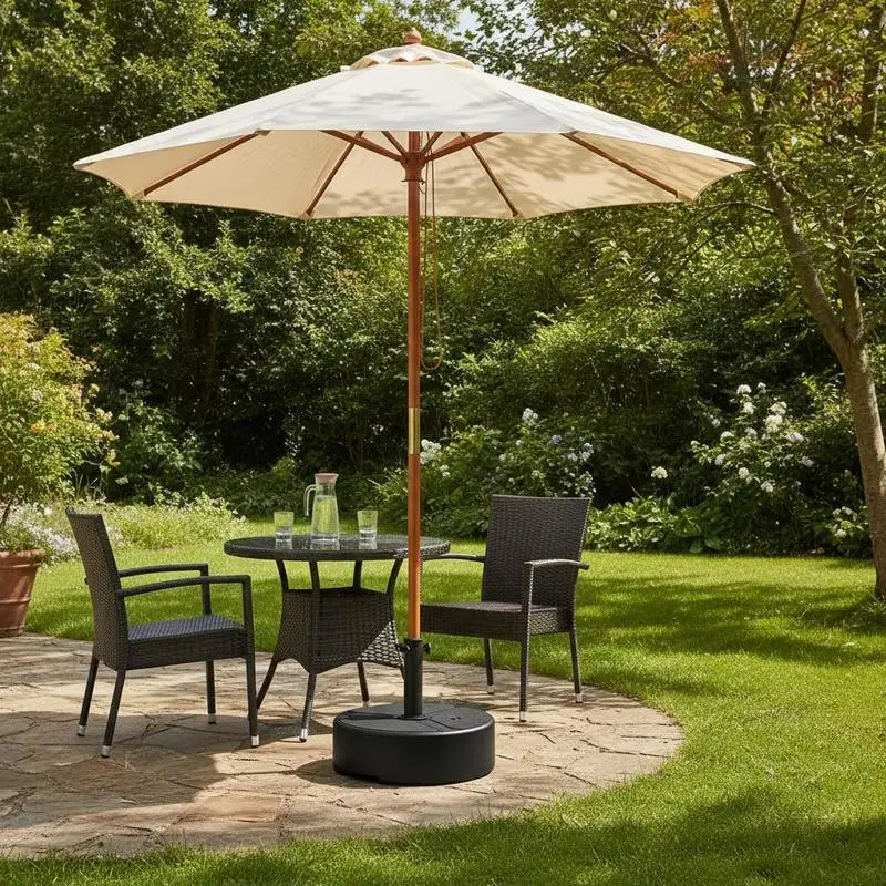 Round Garden Parasol Base, Garden Umbrella Stand Heavy Duty Parasol Base, Filled Up to 20kg with Stand or 18kg with Water for 38, 48 mm Poles, Black
Round Garden Parasol Base, Garden Umbrella Stand Heavy Duty Parasol Base, Filled Up to 20kg with Stand or 18kg with Water for 38, 48 mm Poles, Black