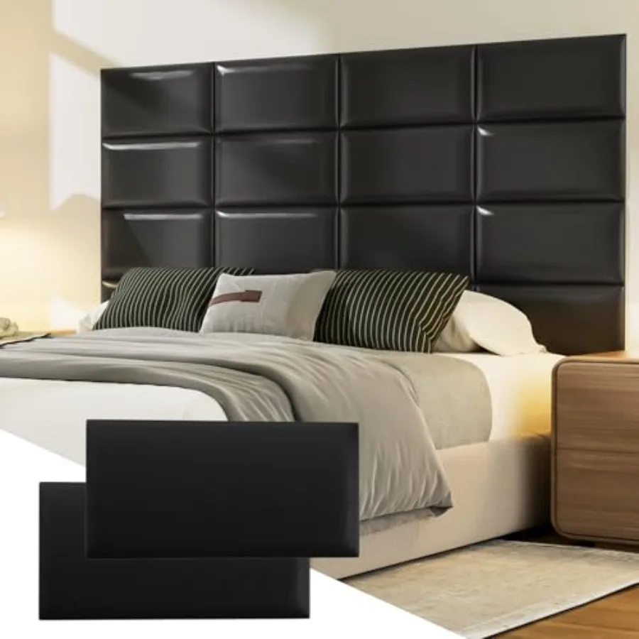 Peel and Stick Padded Wall Panels for,3D Anti-Collision Wall Mounted Bed headboard for Full,,6PCS
Peel and Stick Padded Wall Panels for,3D Anti-Collision Wall Mounted Bed headboard for Full,,6PCS