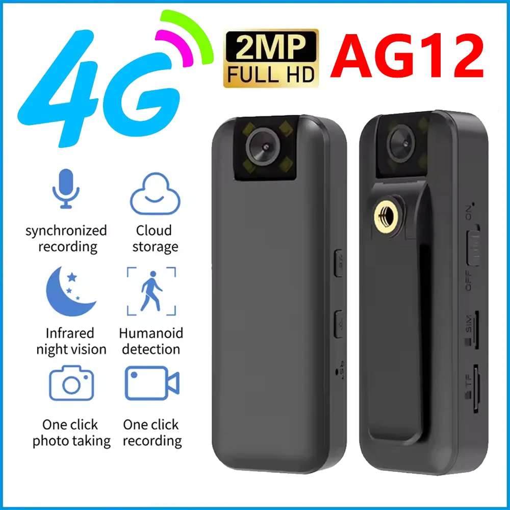AG12 Ultra HD 4G Мини-камера 1080P Портативный цифровой видеорегистратор Корпусная камера Инфракрасный видеорегистратор ночного видения Миниатюрная видеокамера
AG12 Ultra HD 4G Мини-камера 1080P Портативный цифровой видеорегистратор Корпусная камера Инфракрасный видеорегистратор ночного видения Миниатюрная видеокамера