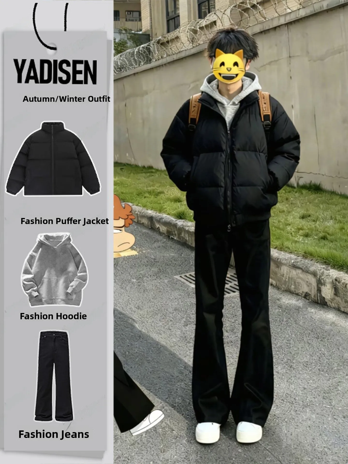 Cleanfit Bla Stand Collar down Cotton Jaet Men's Winter Set ort Sle with Jeans for Teenagers Faionable Ensemble
Cleanfit Bla Stand Collar down Cotton Jaet Men's Winter Set ort Sle with Jeans for Teenagers Faionable Ensemble