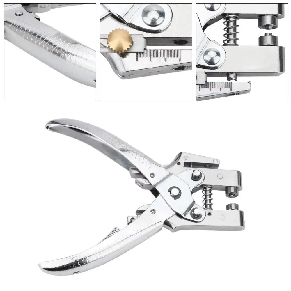 Easy Pressure Eyelet Hole Punch Hollow Design Silver Finish Rivet Setting Tool Leverage Mechanism Portable Handheld
Easy Pressure Eyelet Hole Punch Hollow Design Silver Finish Rivet Setting Tool Leverage Mechanism Portable Handheld