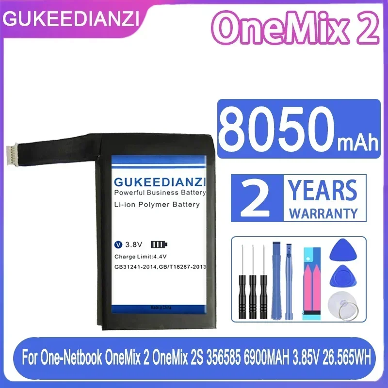 High-Performance 8050mAh Notebook Battery for One-Netbook OneMix 2 OneMix 2S 356585, OneMix 2
High-Performance 8050mAh Notebook Battery for One-Netbook OneMix 2 OneMix 2S 356585, OneMix 2