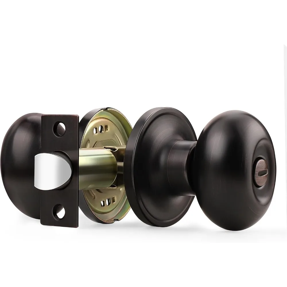 1 Pack Bedroom Bathroom Door Knobs Oil Rubbed Bronze Door Knobs Interior Egg Shaped Door Knobs for Bedroom Bathroom Office Stud
1 Pack Bedroom Bathroom Door Knobs Oil Rubbed Bronze Door Knobs Interior Egg Shaped Door Knobs for Bedroom Bathroom Office Stud