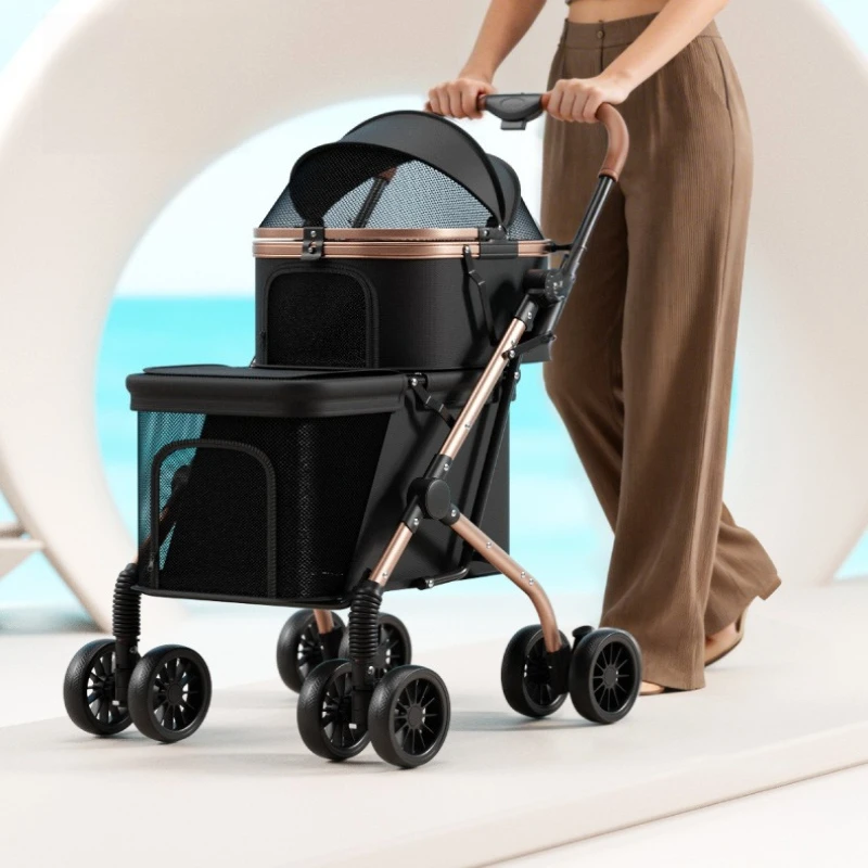 Double-layer Pet Trolley for Cat Carriers Foldable Pet Puppy Carrier Trolley for Dogs Cat 15KG Max Foldable Pet Cat Dog Carrier
Double-layer Pet Trolley for Cat Carriers Foldable Pet Puppy Carrier Trolley for Dogs Cat 15KG Max Foldable Pet Cat Dog Carrier