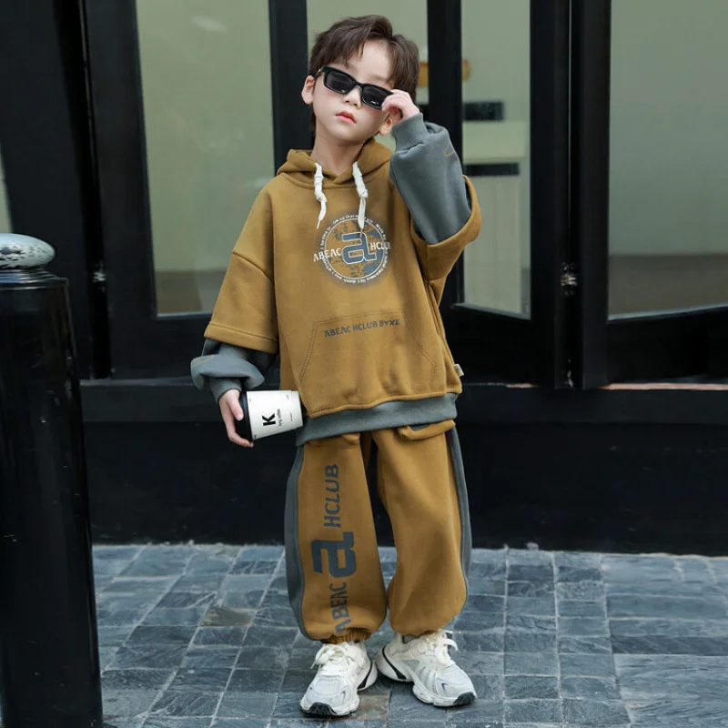 Boys Sweatshirts +Pants Kids Suits 2PCS/Set Cotton 2025 Hooded Autumn Winter Thicken Warm Cotton Christmas Gift Children Clothin
Boys Sweatshirts +Pants Kids Suits 2PCS/Set Cotton 2025 Hooded Autumn Winter Thicken Warm Cotton Christmas Gift Children Clothin