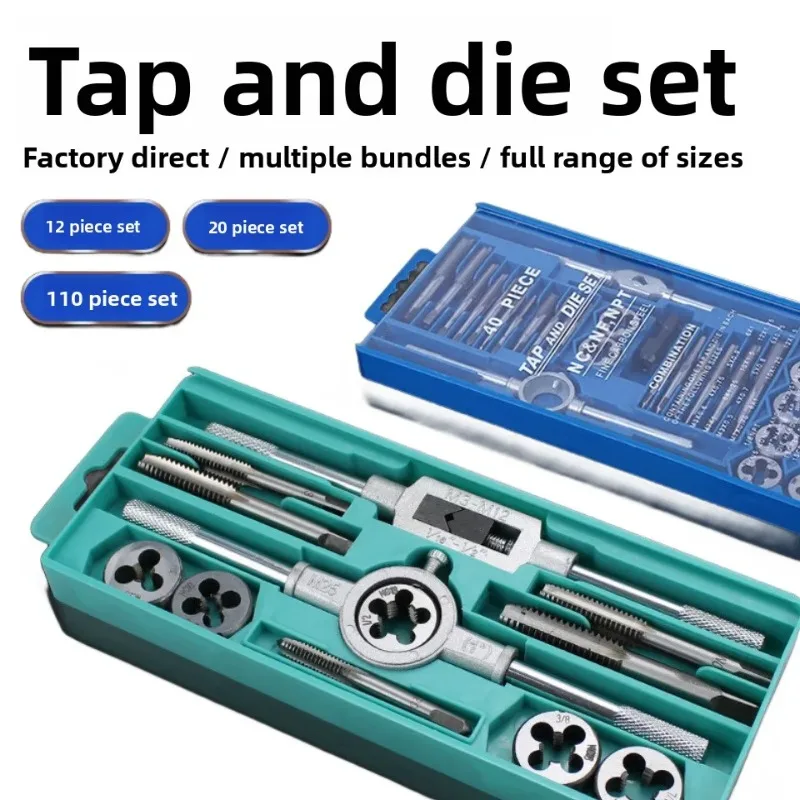 Multi-use Metric Tap & Die Kit, M3-M12 Screw Thread Plugs, Straight Taper Hand Taps, Practical Thread Repair Tools
Multi-use Metric Tap & Die Kit, M3-M12 Screw Thread Plugs, Straight Taper Hand Taps, Practical Thread Repair Tools