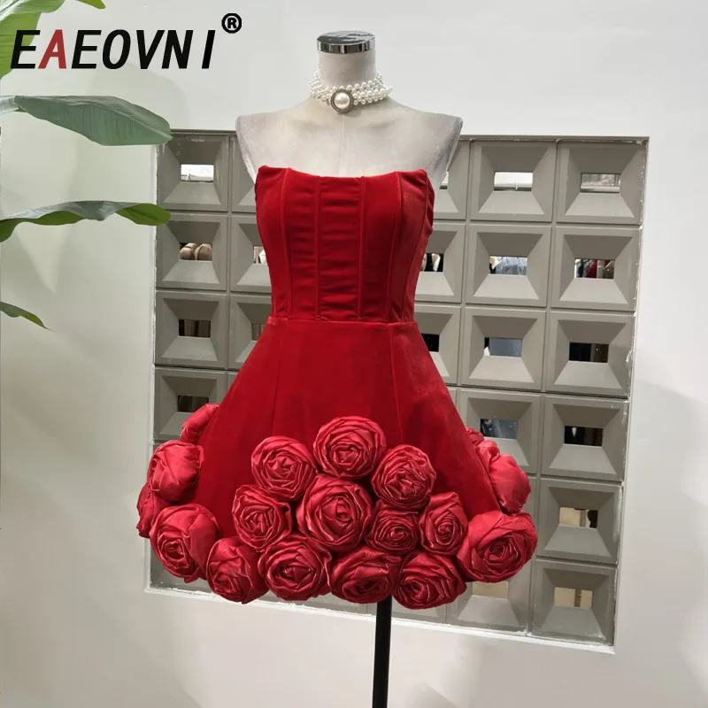 EAEOVNI Элегантное мини-платье с 3D цветочным принтом, модное красное платье без рукавов с открытой спиной на молнии, вечерние платья 2025, новая одежда 1A799
EAEOVNI Элегантное мини-платье с 3D цветочным принтом, модное красное платье без рукавов с открытой спиной на молнии, вечерние платья 2025, новая одежда 1A799