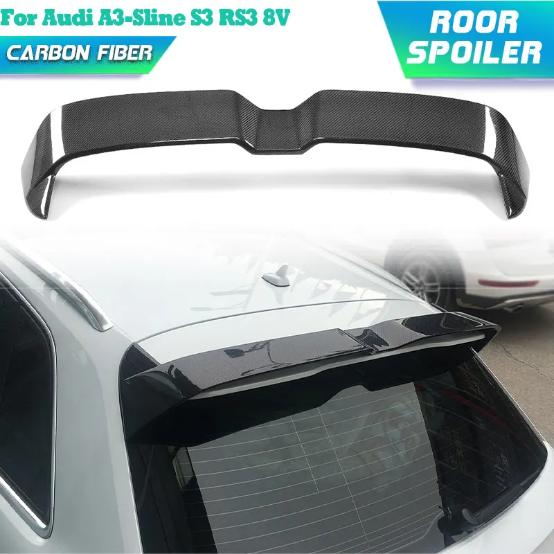 Carbon Fiber Car Rear Roof Spoiler Wings for Audi A3-Sline S3 RS3 8V Hatchback 4 Door 2014-2018 Roof Spoiler Wing Lip FRP
Carbon Fiber Car Rear Roof Spoiler Wings for Audi A3-Sline S3 RS3 8V Hatchback 4 Door 2014-2018 Roof Spoiler Wing Lip FRP