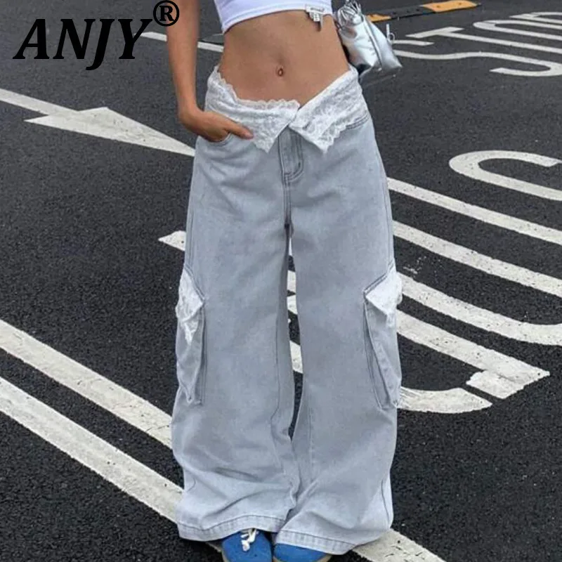 ANJY, осенние новые женские модные кружевные лоскутные прямые джинсы с карманами, сексуальные утягивающие универсальные джинсовые брюки в уличном стиле A12091
ANJY, осенние новые женские модные кружевные лоскутные прямые джинсы с карманами, сексуальные утягивающие универсальные джинсовые брюки в уличном стиле A12091