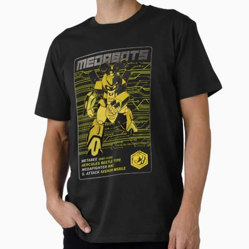 Metabee Classic Cyber Mecha Manga Graphic clothes 0422 Anime Medabots Metabee Robot t shirt Short sleeve All size tops S-6XL
Metabee Classic Cyber Mecha Manga Graphic clothes 0422 Anime Medabots Metabee Robot t shirt Short sleeve All size tops S-6XL