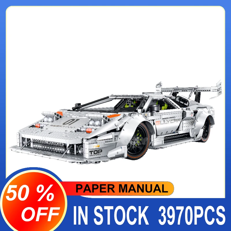 10649 3970 шт. MOC LAMMBO LP5000 Технический 1:8 RC Гоночные строительные блоки Модель Кирпичи Сборка игрушек для мальчиков Рождественский подарочный набор
10649 3970 шт. MOC LAMMBO LP5000 Технический 1:8 RC Гоночные строительные блоки Модель Кирпичи Сборка игрушек для мальчиков Рождественский подарочный набор