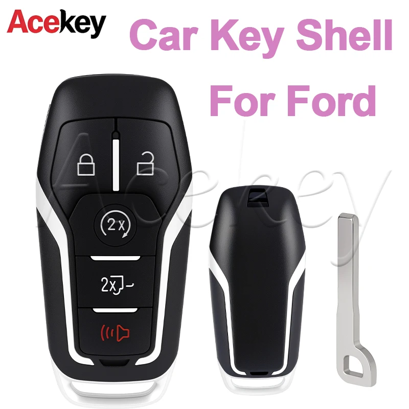 Smart Key Shell Case for Ford Fusion Mustang Explorer Lincoln MKZ MKC 2013-2017 Replacement Remote Key Fob Case 5 Buttons
Smart Key Shell Case for Ford Fusion Mustang Explorer Lincoln MKZ MKC 2013-2017 Replacement Remote Key Fob Case 5 Buttons