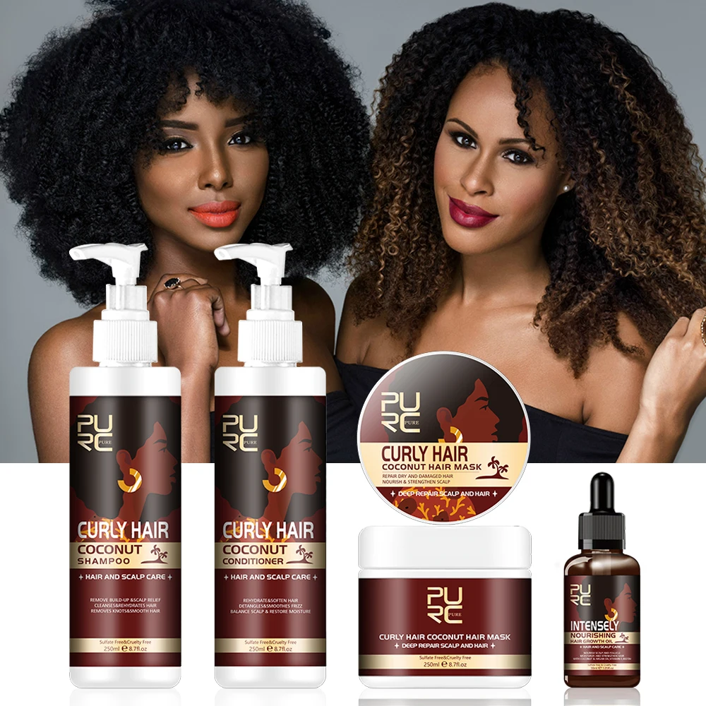 PURC Curly Hair Shampoo Conditioner Smoothing Hair Mask Nourish Hair Oil Scalp Treatment Hair Care Sets
PURC Curly Hair Shampoo Conditioner Smoothing Hair Mask Nourish Hair Oil Scalp Treatment Hair Care Sets
