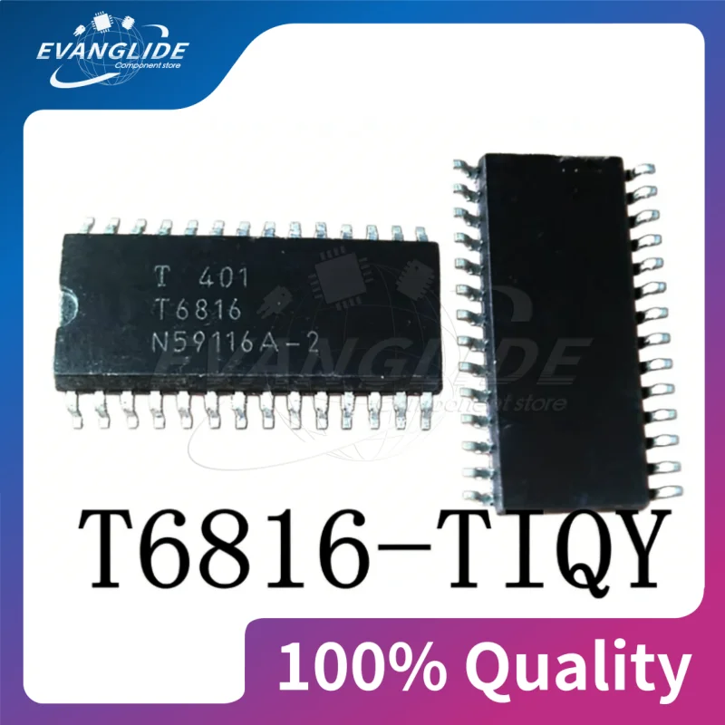 2 шт./лот, 100% качество, новый чип T6816 T6816-TIQY T6816-TIQ SOP-28 для компьютерной платы кондиционера
2 шт./лот, 100% качество, новый чип T6816 T6816-TIQY T6816-TIQ SOP-28 для компьютерной платы кондиционера