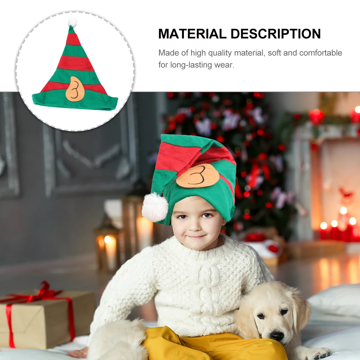 Has Christmas Hat Decoration Supplies Xmas Sprite Cosplay Costume Cloth Art Green Headdress Prop Child
Has Christmas Hat Decoration Supplies Xmas Sprite Cosplay Costume Cloth Art Green Headdress Prop Child