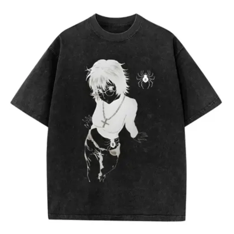Japanese Anime Hunter X Hunter Shizuku Print Washes T-shirts Summer Men's Harajuku Y2K Clothing Cotton Causalwear
Japanese Anime Hunter X Hunter Shizuku Print Washes T-shirts Summer Men's Harajuku Y2K Clothing Cotton Causalwear