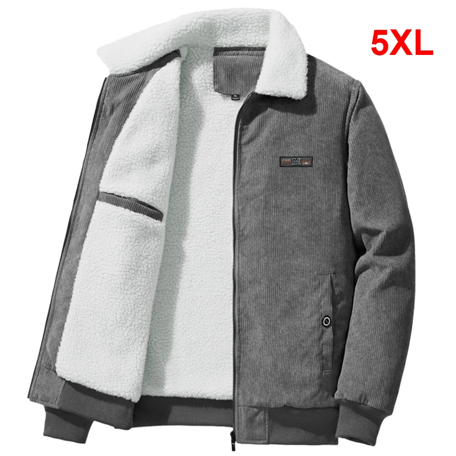 Lambwool Jacket Men Autumn Winter Corduroy Jacket Coat Fashion Casual Warm Jackets Plus Size 5XL
Lambwool Jacket Men Autumn Winter Corduroy Jacket Coat Fashion Casual Warm Jackets Plus Size 5XL