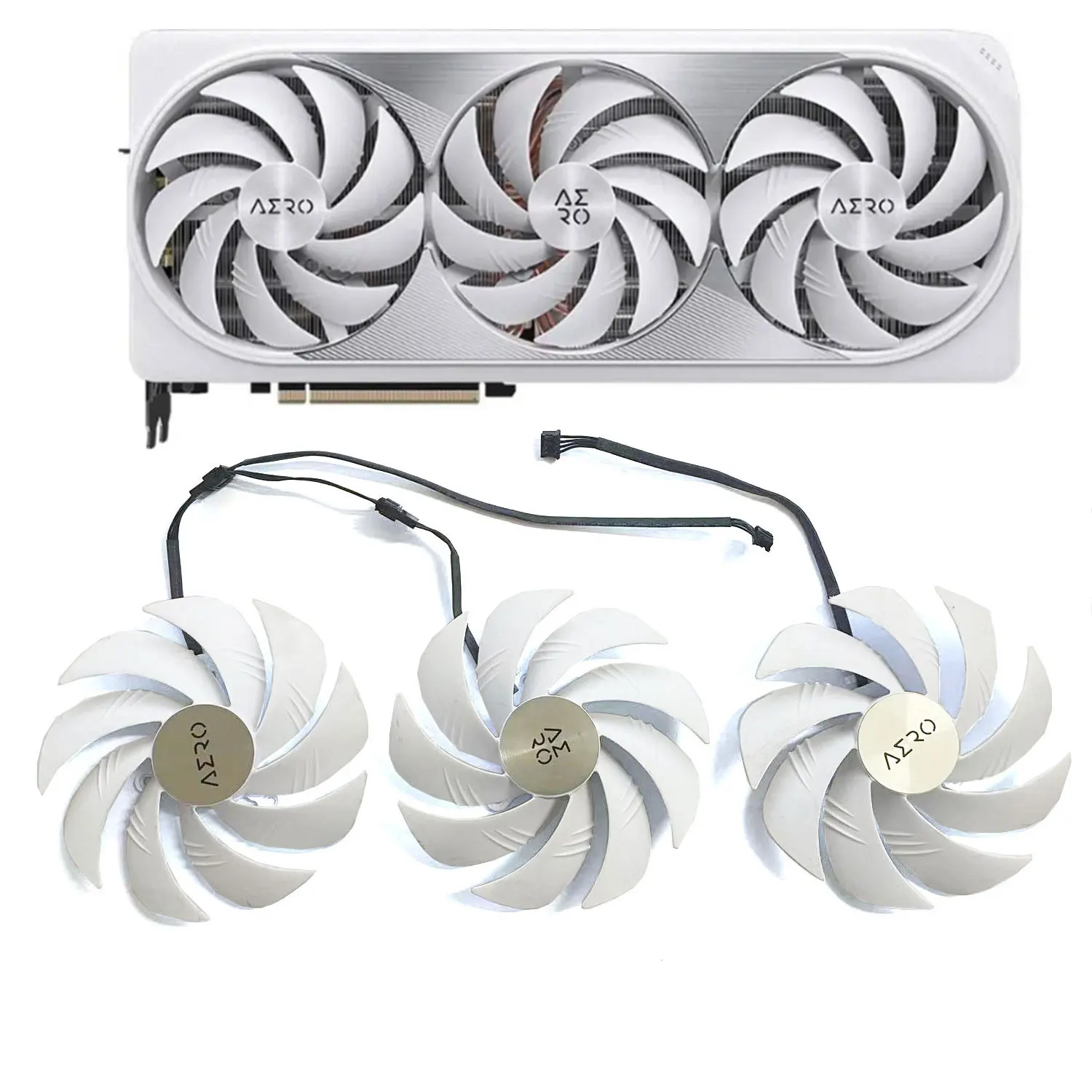 For Gigabyte RTX4080 Super RTX4090 AERO replaced the cooling fan PLD10020S12H DC 12V 0.65A 4PIN 107MM RTX4080 4090 GPU FAN
For Gigabyte RTX4080 Super RTX4090 AERO replaced the cooling fan PLD10020S12H DC 12V 0.65A 4PIN 107MM RTX4080 4090 GPU FAN